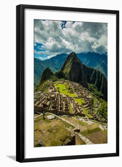 View of Machu Picchu Ruins, UNESCO World Heritage Site, Peru, South America-Laura Grier-Framed Photographic Print