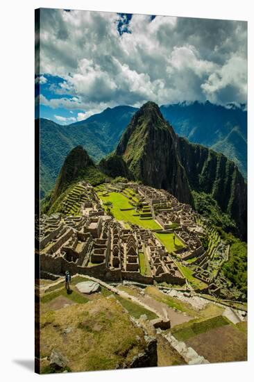 View of Machu Picchu Ruins, UNESCO World Heritage Site, Peru, South America-Laura Grier-Stretched Canvas