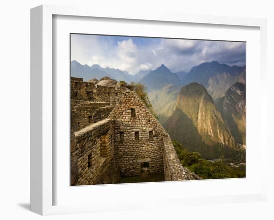 View of Machu Picchu - the Lost City of the Incas - Located in T-Sergio Ballivian-Framed Photographic Print