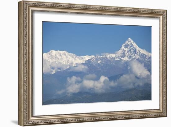 View of Machupuchara, Himalayas, Pokara, Nepal, Asia-Jane Sweeney-Framed Photographic Print