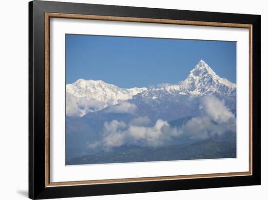 View of Machupuchara, Himalayas, Pokara, Nepal, Asia-Jane Sweeney-Framed Photographic Print