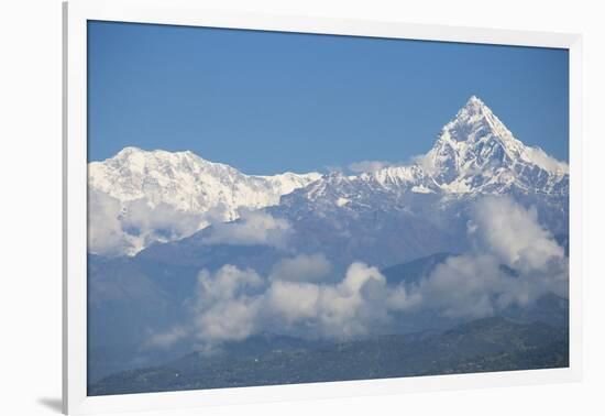 View of Machupuchara, Himalayas, Pokara, Nepal, Asia-Jane Sweeney-Framed Photographic Print