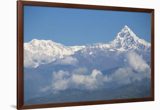 View of Machupuchara, Himalayas, Pokara, Nepal, Asia-Jane Sweeney-Framed Photographic Print