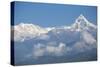 View of Machupuchara, Himalayas, Pokara, Nepal, Asia-Jane Sweeney-Stretched Canvas