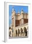 View of Main Market Square with Renaissance Sukiennice in Cracow in Poland-mychadre77-Framed Photographic Print