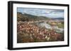 View of Main River and Wertheim, Germany in Winter-Lisa S. Engelbrecht-Framed Photographic Print