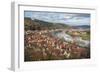 View of Main River and Wertheim, Germany in Winter-Lisa S. Engelbrecht-Framed Photographic Print