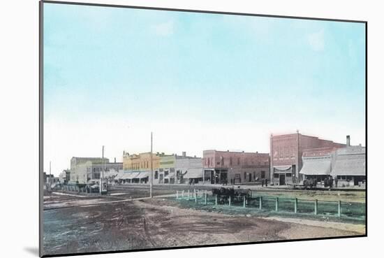 View of Main Street - Blackfoot, ID-Lantern Press-Mounted Art Print