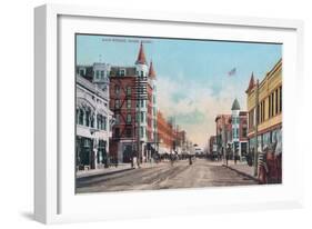 View of Main Street - Boise, ID-Lantern Press-Framed Art Print