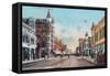 View of Main Street - Boise, ID-Lantern Press-Framed Stretched Canvas