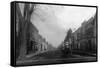 View of Main Street - Cassville, WI-Lantern Press-Framed Stretched Canvas