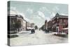 View of Main Street - Davison, MI-Lantern Press-Stretched Canvas