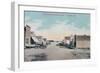 View of Main Street - Mansfield, WA-Lantern Press-Framed Art Print