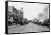 View of Main Street - Nampa, ID-Lantern Press-Framed Stretched Canvas