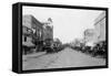 View of Main Street - Nampa, ID-Lantern Press-Framed Stretched Canvas