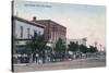 View of Main Street - Scott City, KS-Lantern Press-Stretched Canvas