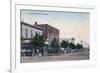 View of Main Street - Scott City, KS-Lantern Press-Framed Art Print