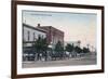 View of Main Street - Scott City, KS-Lantern Press-Framed Premium Giclee Print
