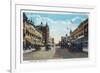 View of Main Street with Model-T Ford Cars - Boise, ID-Lantern Press-Framed Premium Giclee Print