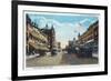 View of Main Street with Model-T Ford Cars - Boise, ID-Lantern Press-Framed Premium Giclee Print