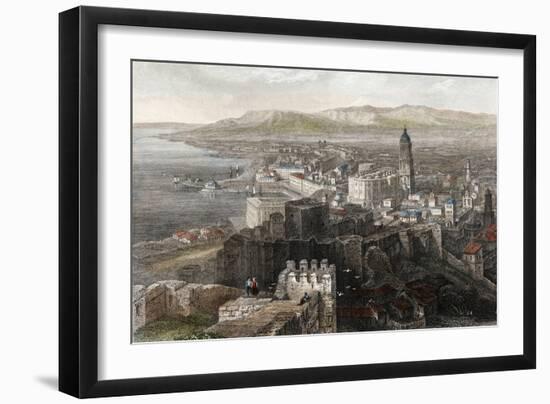 View of Malaga, Spain-null-Framed Premium Giclee Print