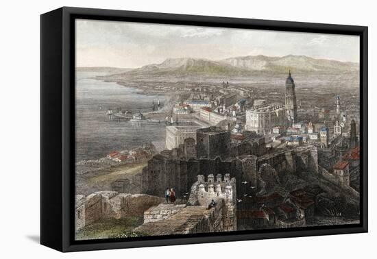 View of Malaga, Spain-null-Framed Stretched Canvas