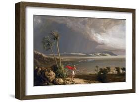 View of Malay Bay, on the Island of Pobassoo (Australia), in February 1803. Oil on Canvas, Early 19-William Westall-Framed Giclee Print