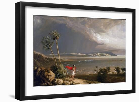 View of Malay Bay, on the Island of Pobassoo (Australia), in February 1803. Oil on Canvas, Early 19-William Westall-Framed Giclee Print