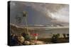 View of Malay Bay, on the Island of Pobassoo (Australia), in February 1803. Oil on Canvas, Early 19-William Westall-Stretched Canvas