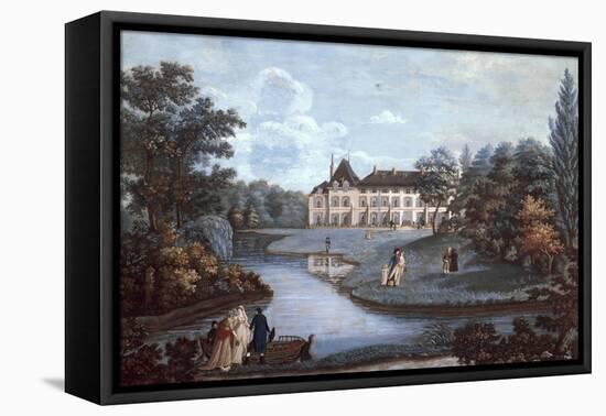 View of Malmaison Castle in Ile-De-France-Henri Courvoisier-Voisin-Framed Stretched Canvas