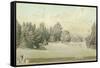 View of Malmaison for the Capture of the Castle Park-Auguste Garneray-Framed Stretched Canvas