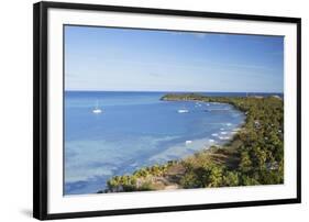 View of Mana Island, Mamanuca Islands, Fiji, South Pacific, Pacific-Ian Trower-Framed Photographic Print