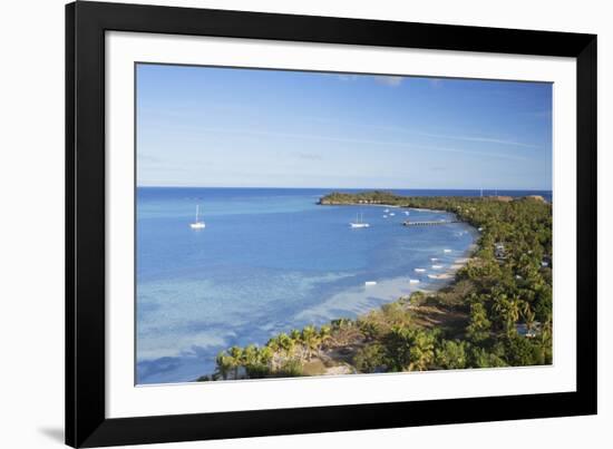 View of Mana Island, Mamanuca Islands, Fiji, South Pacific, Pacific-Ian Trower-Framed Photographic Print