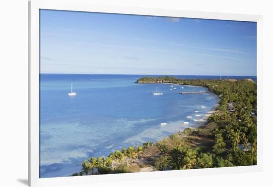 View of Mana Island, Mamanuca Islands, Fiji, South Pacific, Pacific-Ian Trower-Framed Photographic Print