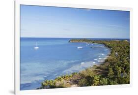 View of Mana Island, Mamanuca Islands, Fiji, South Pacific, Pacific-Ian Trower-Framed Photographic Print