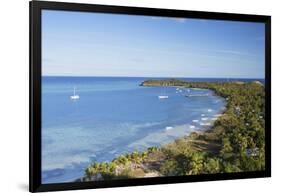 View of Mana Island, Mamanuca Islands, Fiji, South Pacific, Pacific-Ian Trower-Framed Photographic Print