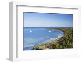 View of Mana Island, Mamanuca Islands, Fiji, South Pacific, Pacific-Ian Trower-Framed Photographic Print