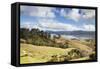 View of Manaia Harbour and Farmland-Ian-Framed Stretched Canvas