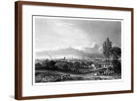 View of Manchester, 1844-Thomas Higham-Framed Giclee Print