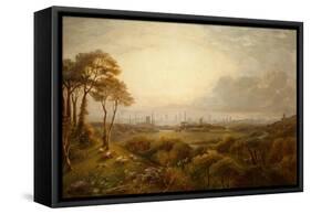 View of Manchester-Thomas Creswick-Framed Stretched Canvas