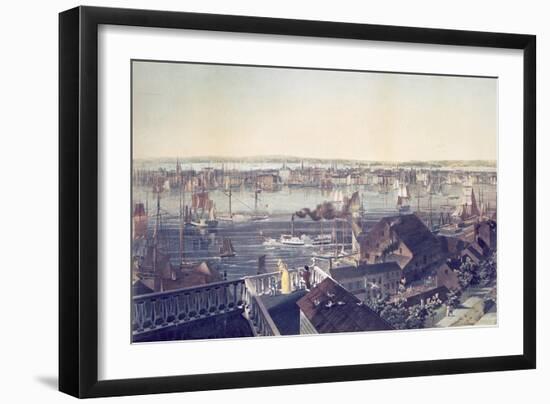 View of Manhattan from Brooklyn, 1837-null-Framed Giclee Print