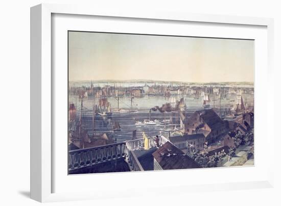 View of Manhattan from Brooklyn, 1837-null-Framed Giclee Print