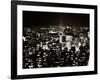 View of Manhattan Illuminated at Night-null-Framed Photographic Print