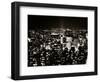 View of Manhattan Illuminated at Night-null-Framed Photographic Print