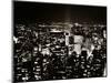 View of Manhattan Illuminated at Night-null-Mounted Photographic Print