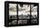 View of Manhattan, New York from Window-Steve Kelley-Framed Stretched Canvas