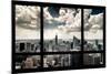 View of Manhattan, New York from Window-Steve Kelley-Mounted Photographic Print