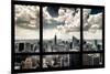 View of Manhattan, New York from Window-Steve Kelley-Mounted Photographic Print