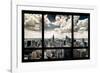 View of Manhattan, New York from Window-Steve Kelley-Framed Photographic Print