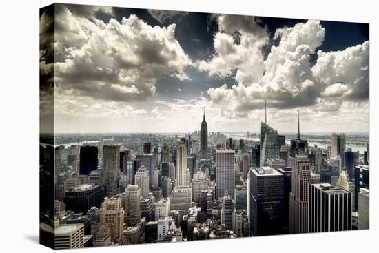 View of Manhattan, New York-Steve Kelley-Stretched Canvas